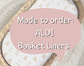ALDI Baby Basket Liner // Waterproof and Wipeable Baby Changing Basket Mat // Mamia Basket Liner // Aldi Baby Changing Basket