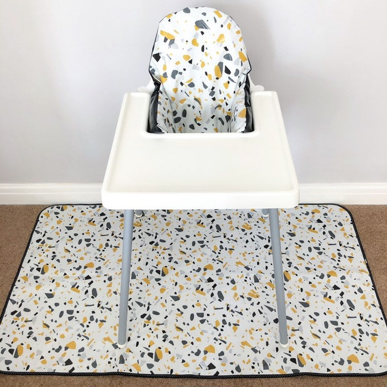Ikea Klammig / Pyttig Antilop High Chair Wipeable Cushion Etsy