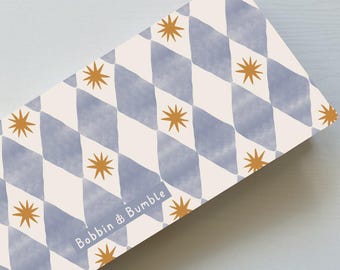 Cambiador de viaje - Arlequín azul