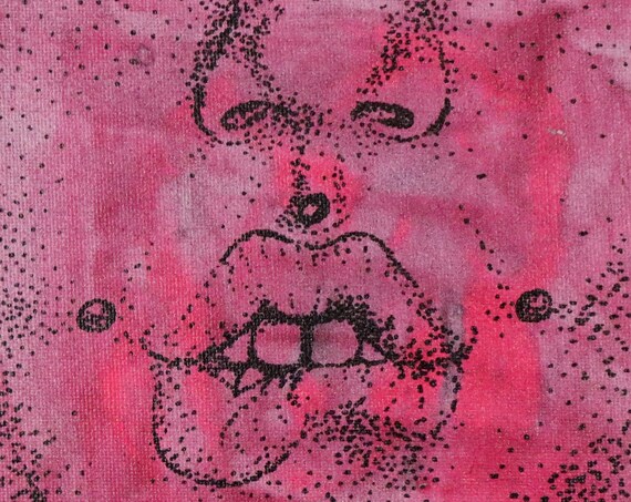 Medusa Dimples Glow in the Dark Pointalism Stippling