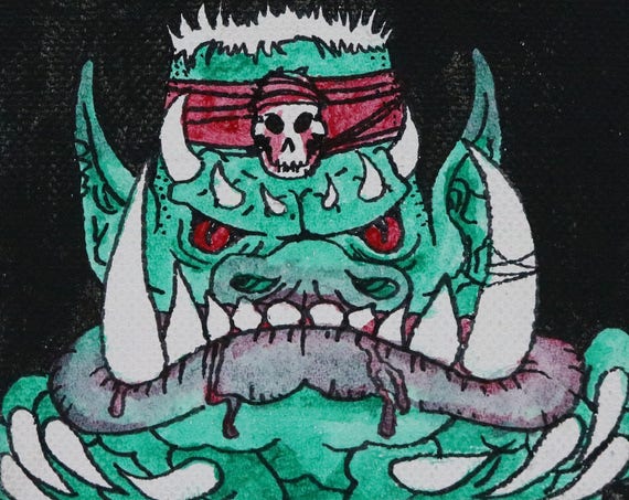 Murder God Original Painting