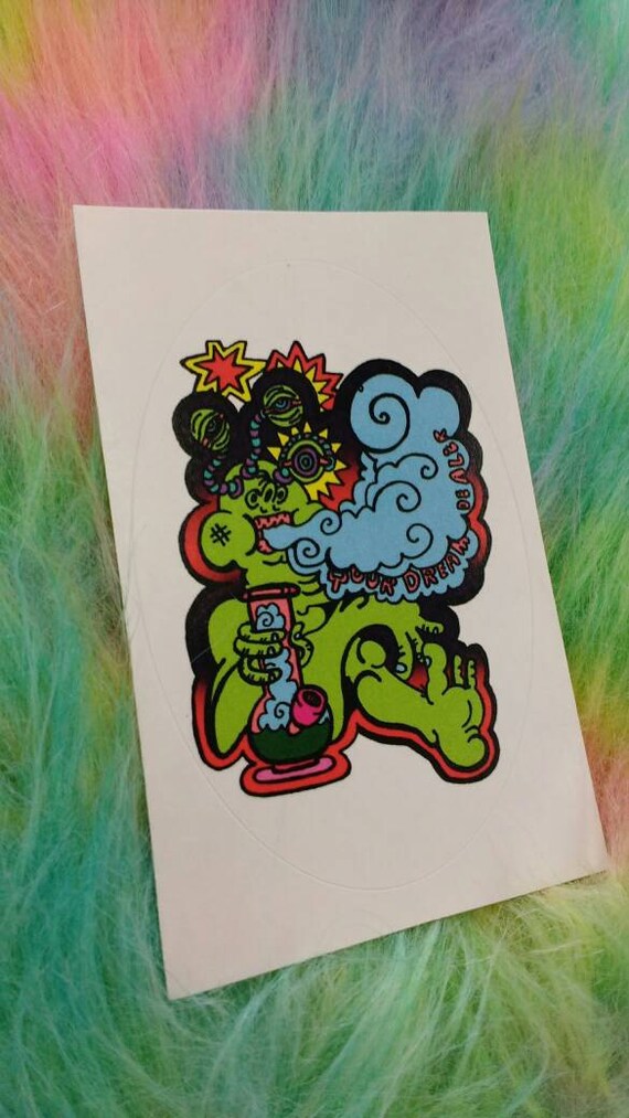 Sticker- Bong Toking Alien