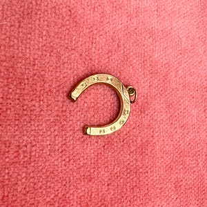 Gold Hufeisen Glücksbringer groß