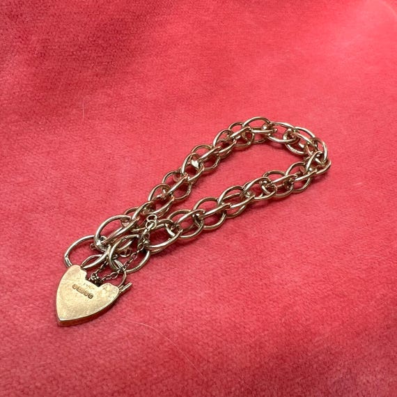 Unique Handmade Large Double Cable Link Gold Brac… - image 5