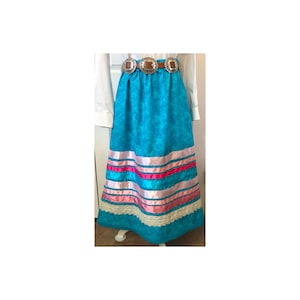 Blue Jacket Ribbon Skirt