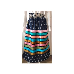 Blue Ocean Ribbon Skirt