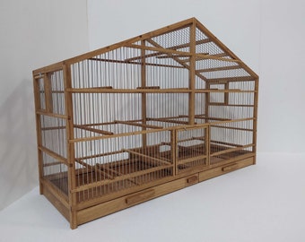 Handmade Wooden Bird Cage