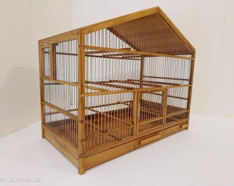 Handmade Wooden Bird Cage