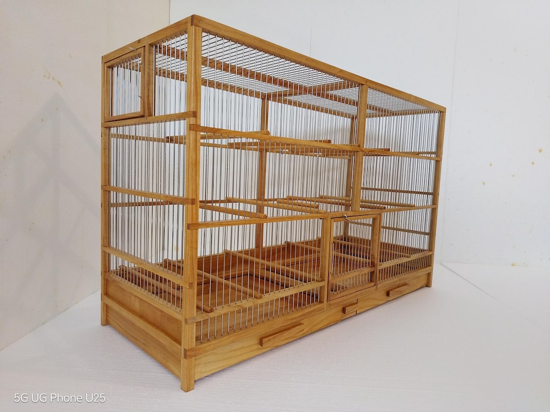 Handmade Wooden Bird Cage - Etsy