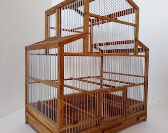 Wooden Bird Cage