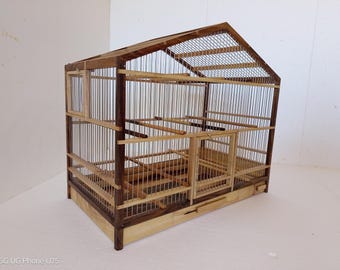 Handmade Wooden Bird Cage