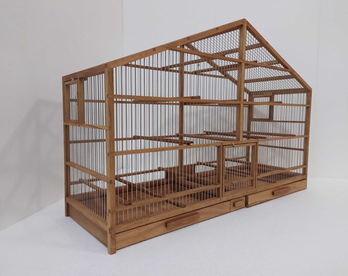 View of Handmade Wooden Bird Cages | TikTok