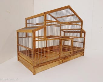 Handmade Wooden Bird Cage
