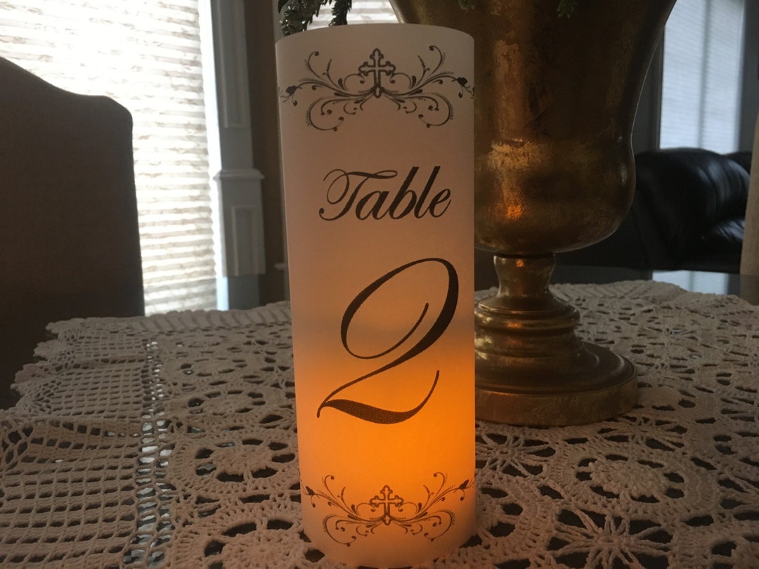 Luminary/lantern Table Numbers 11-20 RELIGIOUS SWIRLS Design PDF File ...