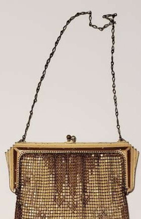 Whiting & Davis, Art Deco, Enamel Mesh Handbag, 1… - image 6