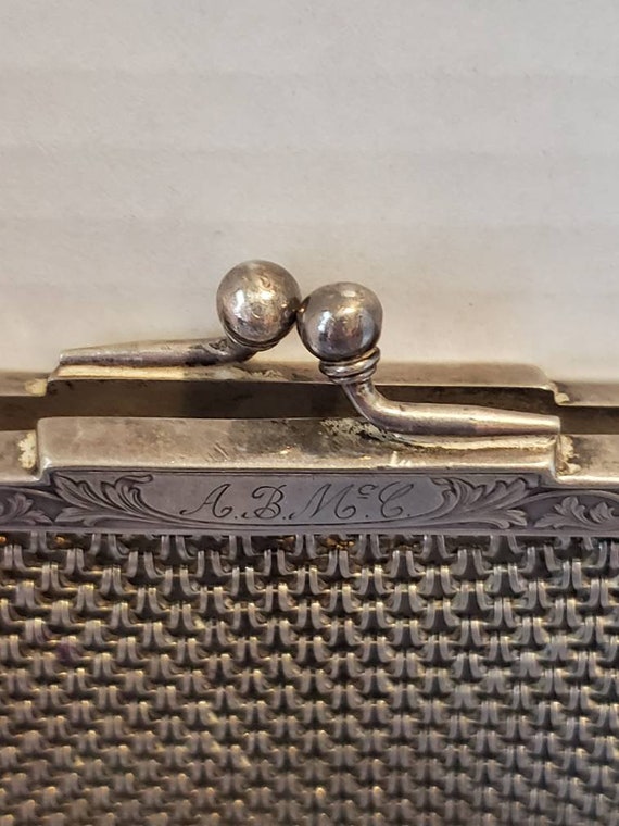 German Silver, J.S. Co., Chainmail Mesh Handbag, … - image 5