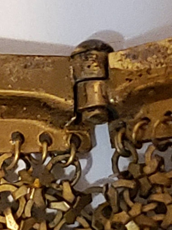 Art Deco, Whiting & Davis, Enamel Mesh Chain Bag,… - image 10