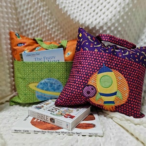 Your Choice Space Themed Reading Pillow with Carry Handle