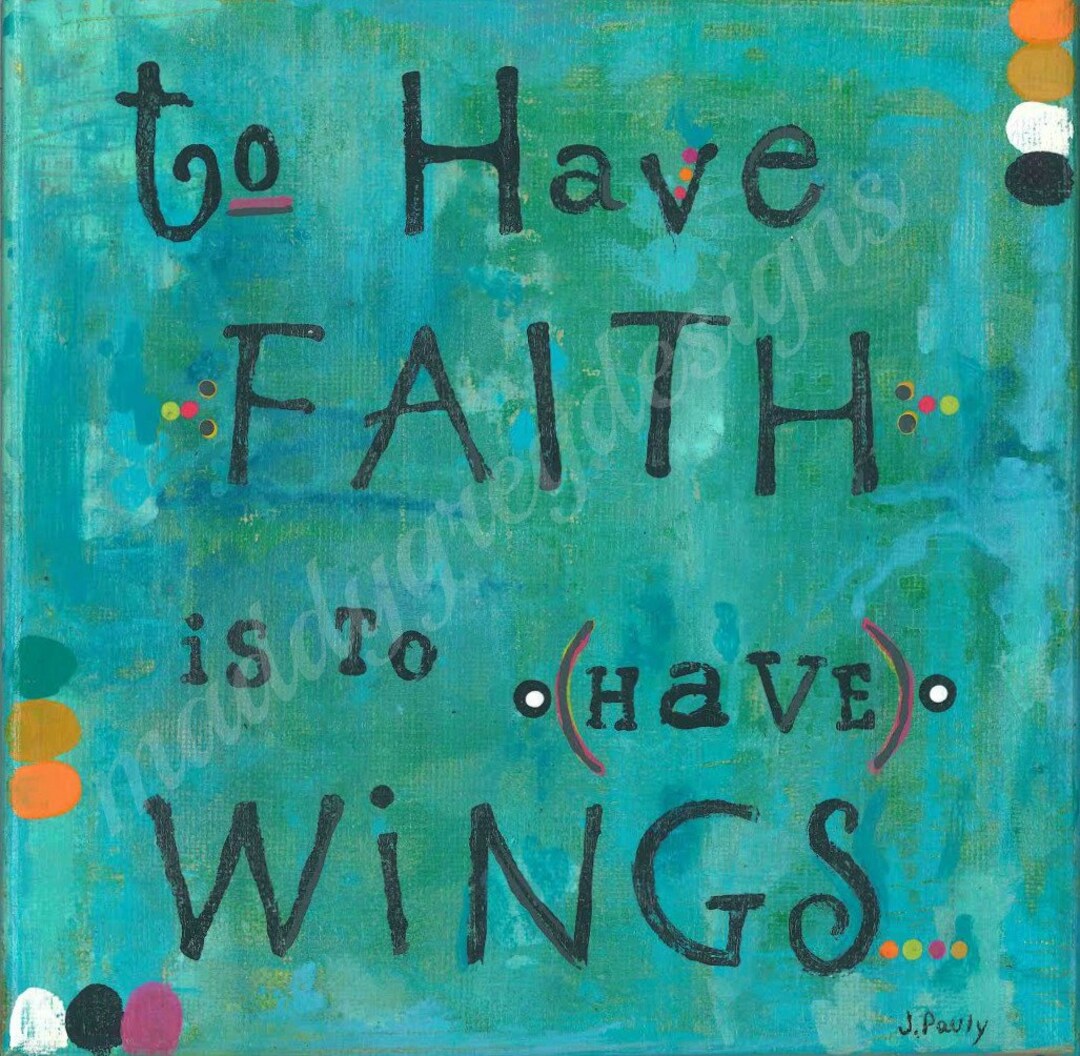 Faith Wall Art Decor Inspirational Word Art Faith Wall Art Etsy