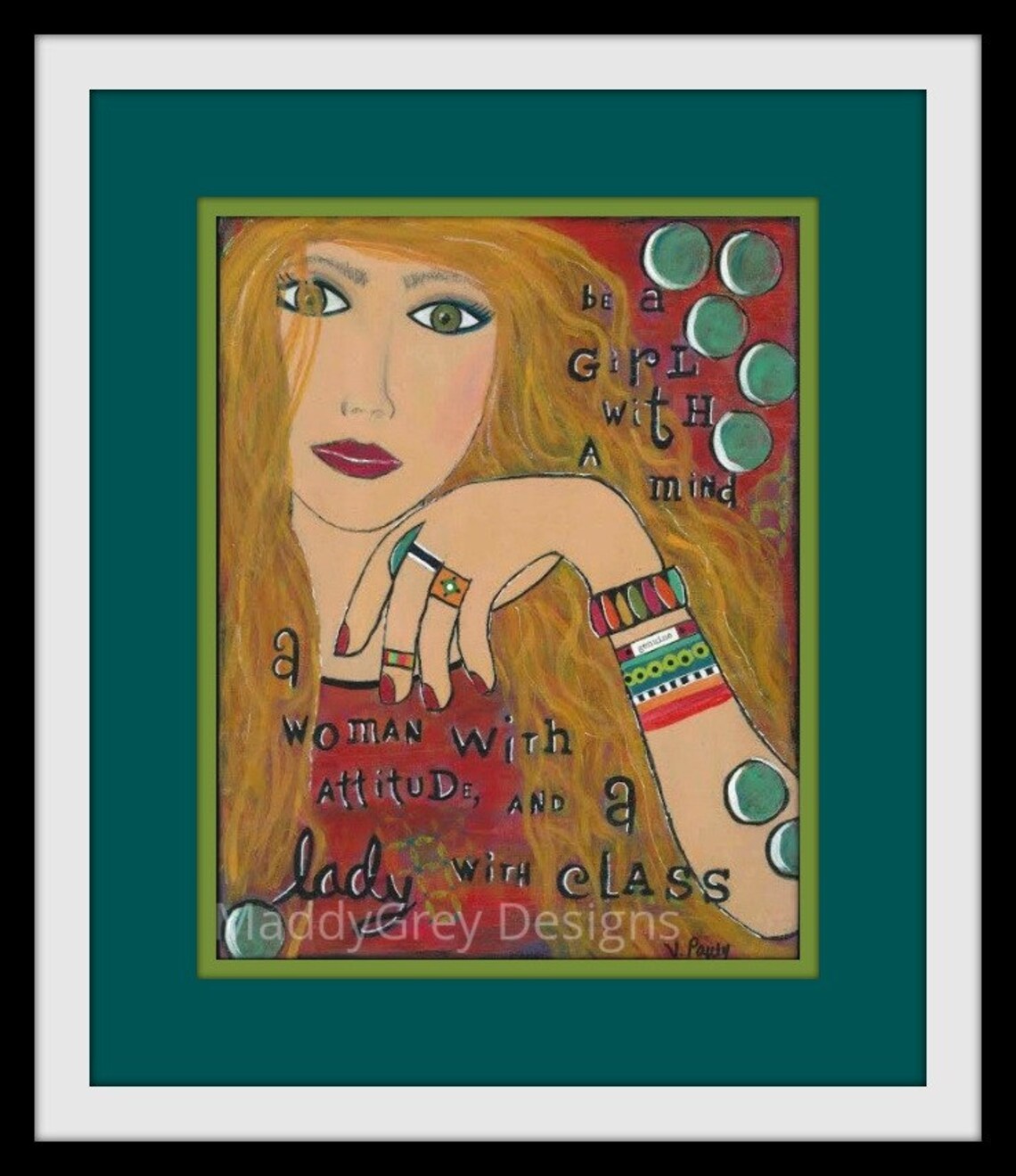 Boho Girl Wall Art Affirmations Inspirational Art for Women Etsy