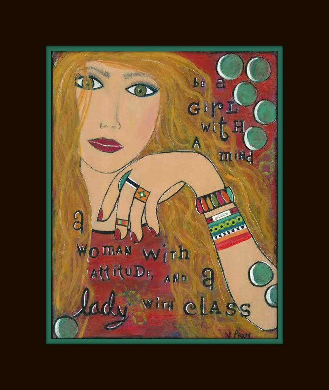 Boho Girl Wall Art Affirmations Inspirational Art for Women Etsy