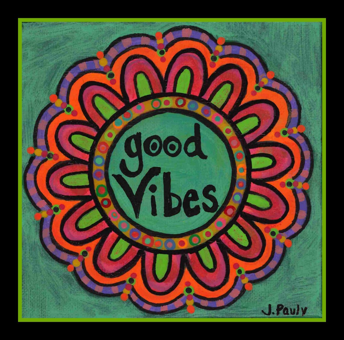 Good Vibes Art Good Vibes Print Hippie Art Hippie Vibes - Etsy