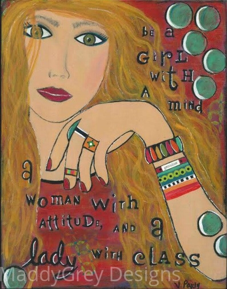 Boho Girl Wall Art Affirmations Inspirational Art for Women Etsy