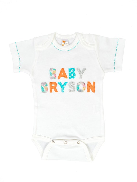 etsy personalized baby clothes