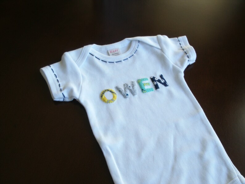 etsy personalized baby clothes