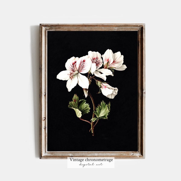 Azalea Print | Vintage Moody Botanical Wall Art | Dark Academia Aesthetic | Floral Painting | PRINTABLE #035