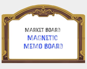 FFXIV Market Board Magnetic Memo Board