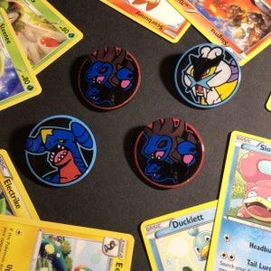 Upcycled TCG Coin Resin Pins Series 1
