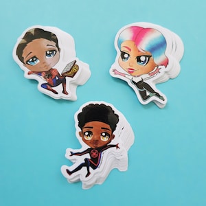 Spiderman vinyl stickers for water bottles, laptops, scrapbooking by Oceanblue Art