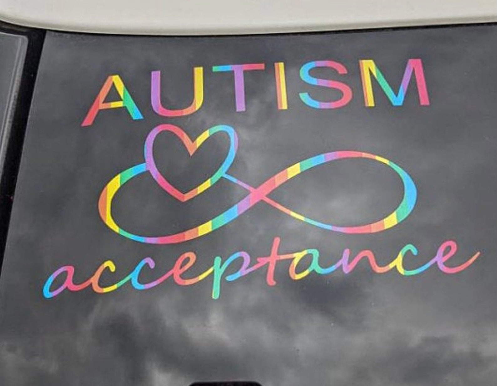 Autism Acceptance rainbow sticker Etsy
