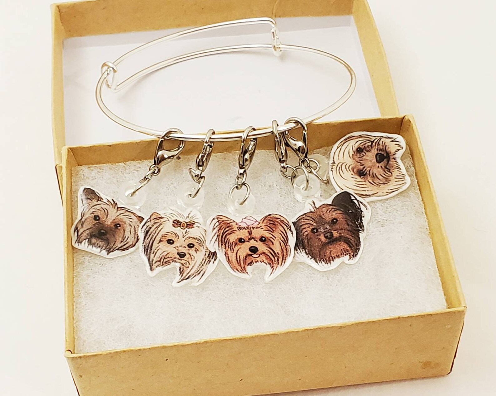 Custom Pet Charm Bracelet includes 4 charms Etsy