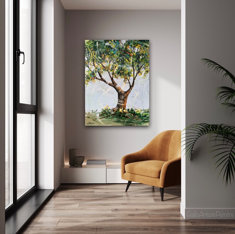 Abundance, Abstract Tree, 30 X 40, Wall Art, Original Work, GALLO