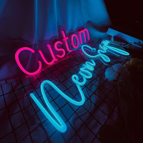 Custom Neon Sign Personalized Neon Sign Custom Neon Sign Etsy