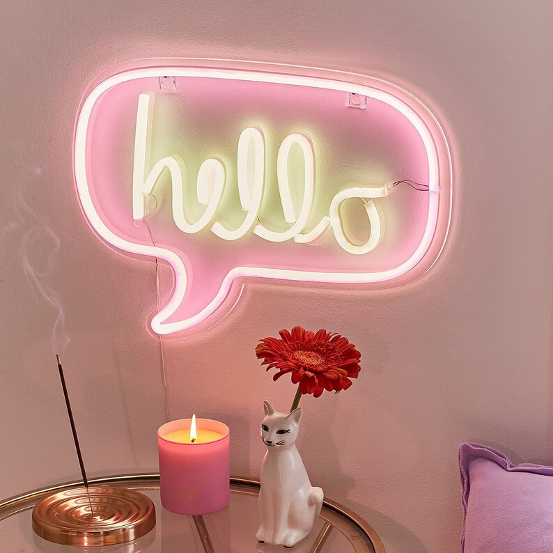 Neon Sign for Bedroom Aesthetic Neon Sign Neon Sign Art Etsy