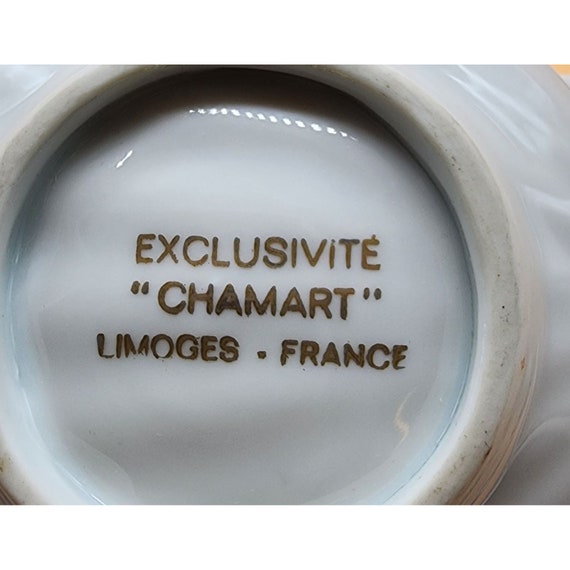 Limoges France Exclusivite "Chamart" Blue Floral … - image 4