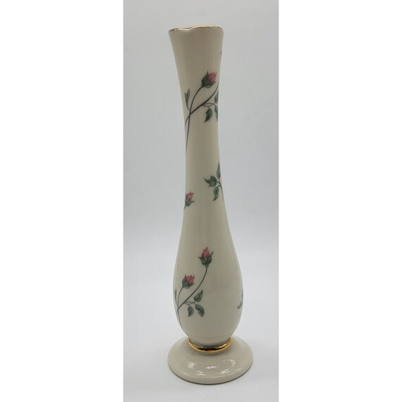 Vintage 7.5 Rose Manor Lenox Bud Vase