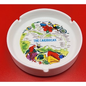 American Gift Collector's Series Caribbean Islands Souvenir Ceramic Ashtray NWOT