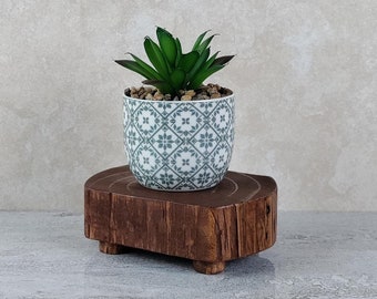 Small wood riser, wood plant stand, wood art decor, wood pedestal, wood riser, wood candle stand, display riser, plant holder ,#11