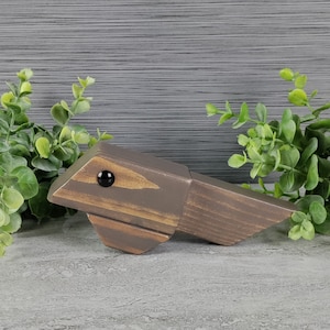 Wood tadpole sculpture, frog art, tadpole, frog decor, art object, shelf sitter, animal art, animal sculpture, frog gifts, shelf decor