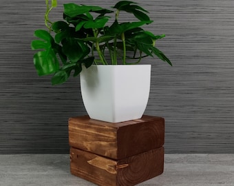 Rustic Wood Riser, Display Pedestal, Plant Stand