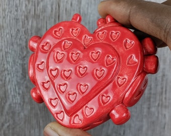 Ceramic heart wall sculpture, ceramic heart art, heart wall hangings, ceramic wall decor, fine art ceramics