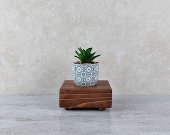 Small wood riser, wood plant stand, wood pedestal, decorative wood riser, wood riser, wood candle stand, display riser, plant holder ,#10
