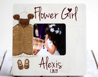 Personalized Flower Girl Gift, Wedding Gift, Thank You Gift, Wedding Flower Girl Frame