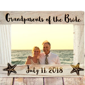 Grandparents of the Bride - CUSTOMIZED-Parents of the Bride, Grandmother of the Bride, Grandparents Gift, Father of the Bride, Beach Wedding