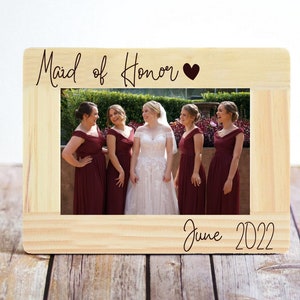 Bridesmaid Gift, Proposal Gifts, Wedding Party Frames, Bridal Party Gifts, Wedding Frames, Bridesmaid Proposal Gift, Maid of Honor Gift