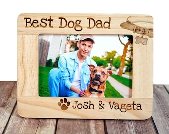 Father's Day Frame, Pet Lovers Gift, Personalized Pet Frame, Father's Day Gift, Dog Dad